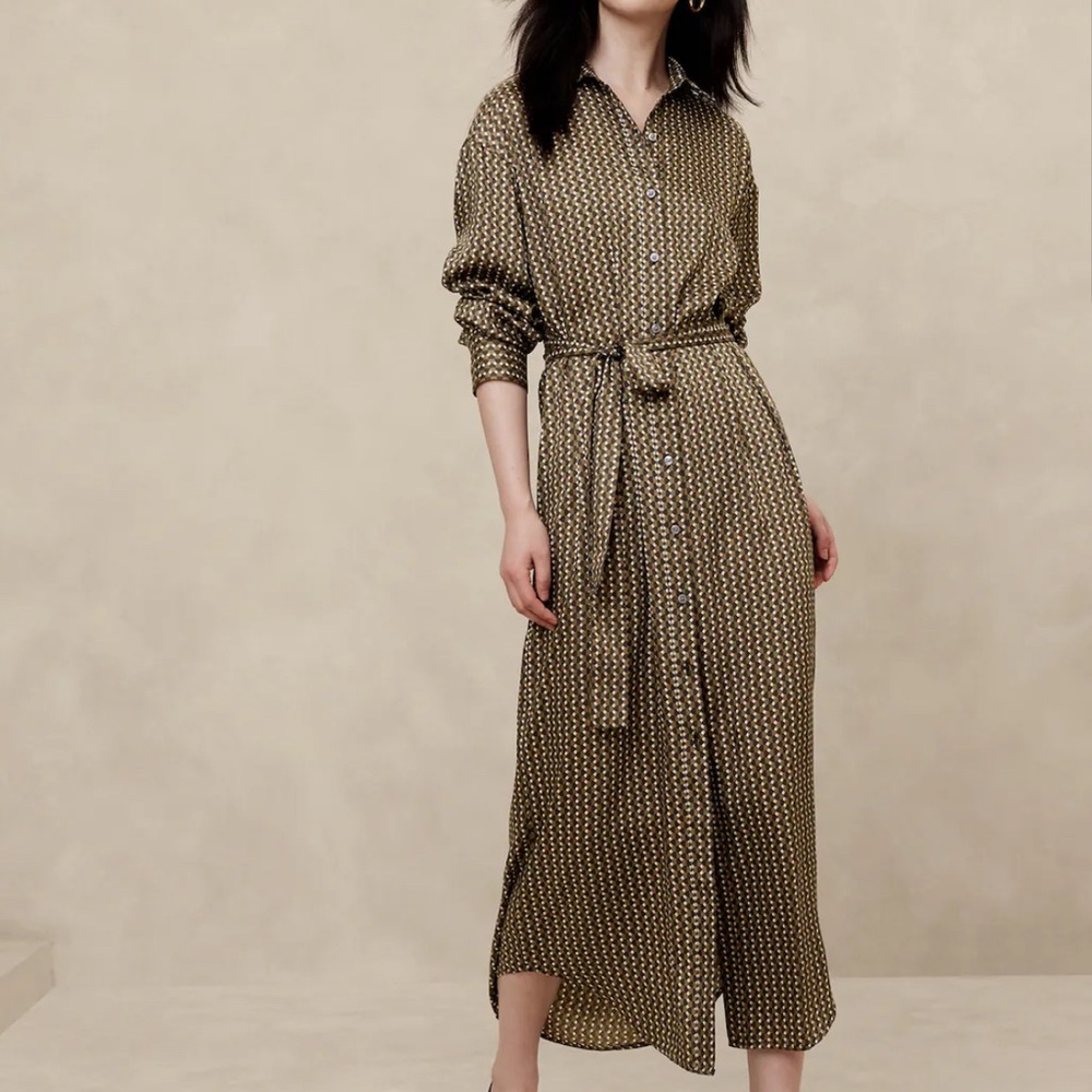 NWT Banana Republic Tie-Waist Maxi Dress